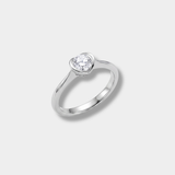 Bezel-Set Round Brilliant Engagement Ring