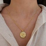 Coin Necklace Pegasus Gold