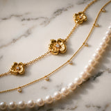 Sculped Bloom Bracelet 18K Gold with Diamonds
