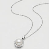 Pavé Pearl Pendant Necklace