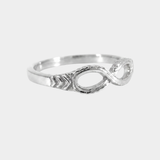 Eternal Path Infinity Ring Silver