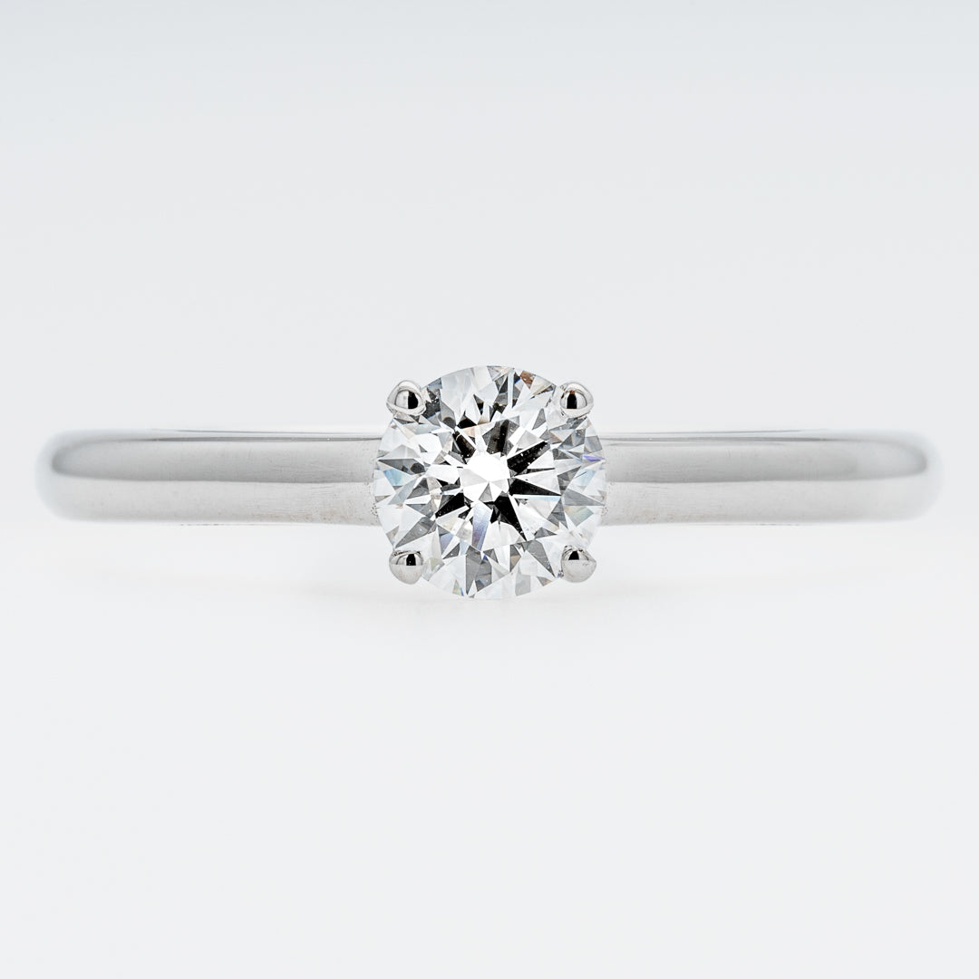 Diamond ring on a white background