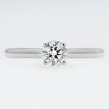 Diamond ring on a white background