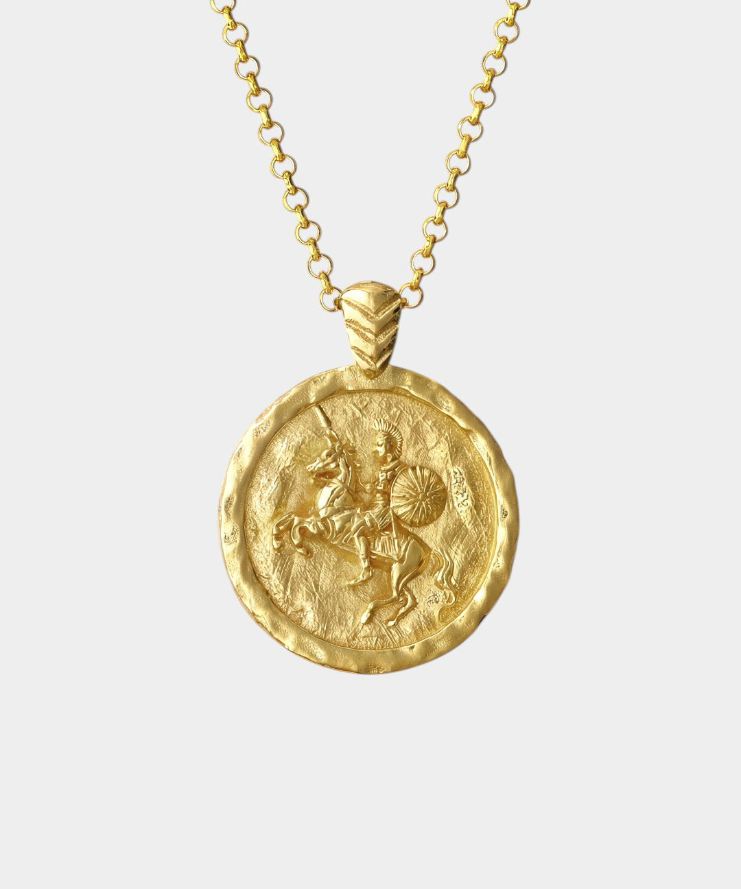 golden coin necklace with alexander the great