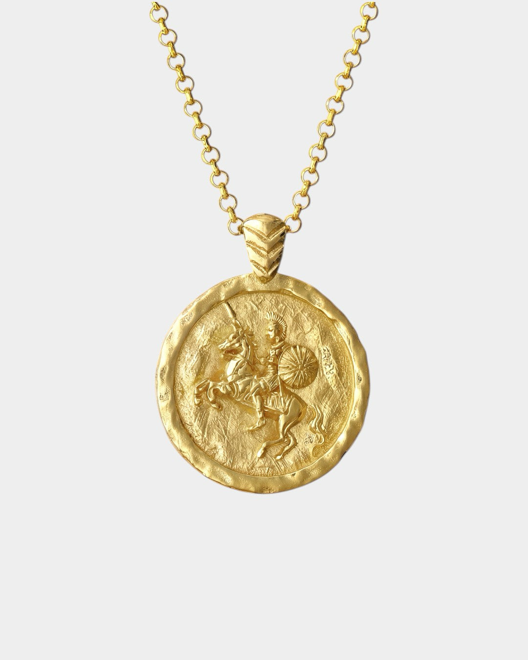 golden coin necklace with alexander the great
