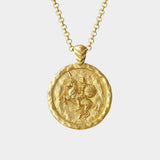 golden coin necklace with alexander the great