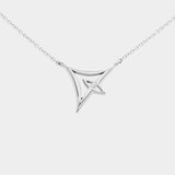delta shaped necklace with an eye 