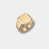 Octagon Signet Ring 9k Yellow Gold