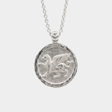 Coin Necklace Griffin Silver