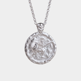 Coin Necklace Spartan Warrior Silver